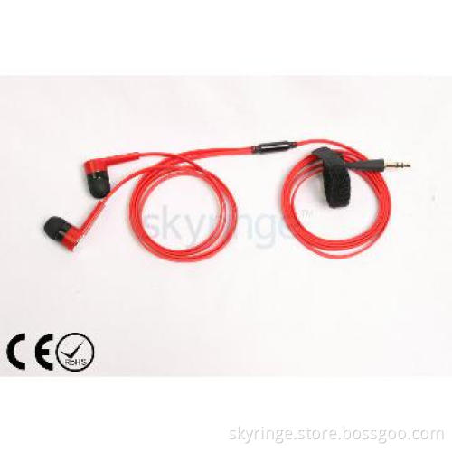 2013 new mini flat earphone under CE and Rohs